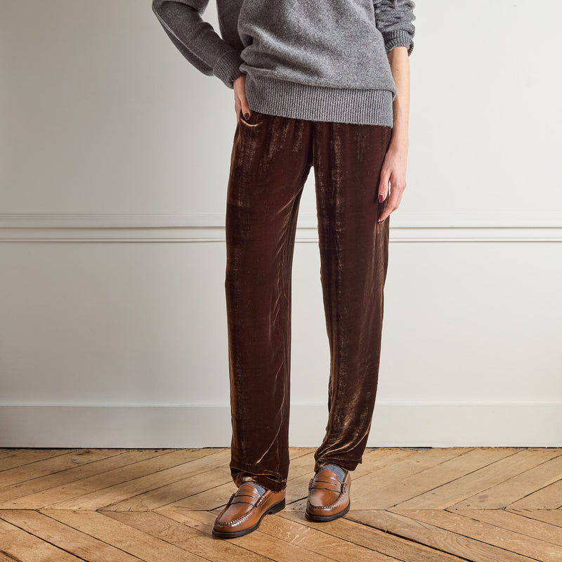 Merci - Pantalon en Velours - Bronze