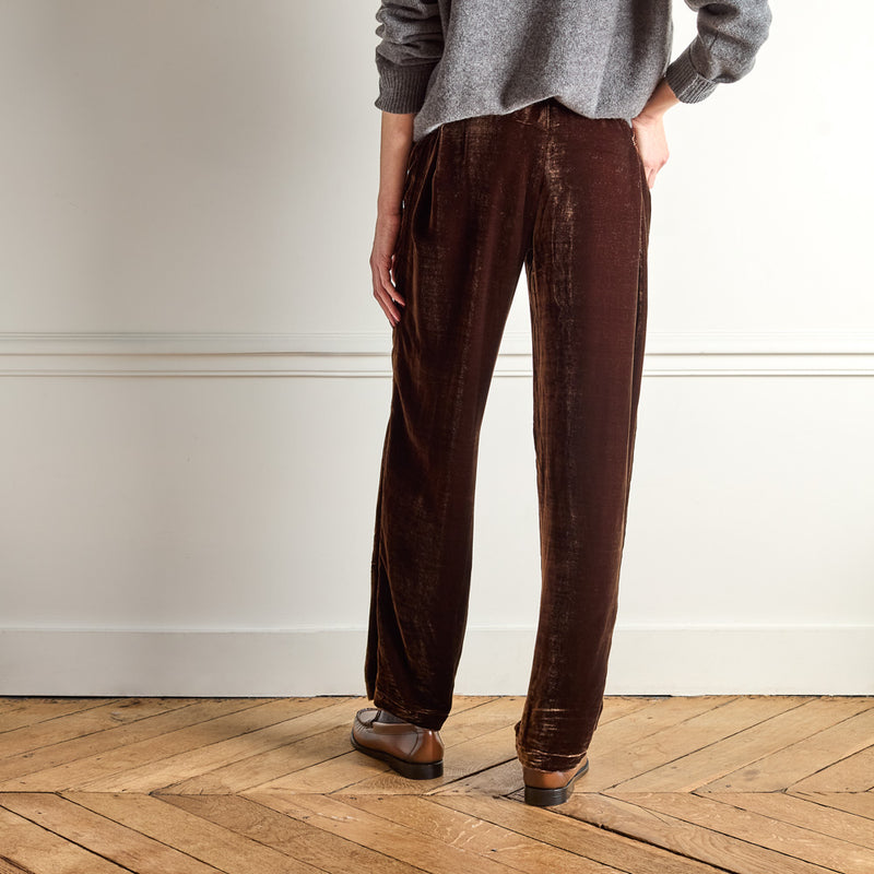 Merci - Pantalon en Velours - Bronze