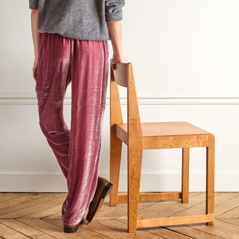 Merci - Pantalon en Velours - Rose