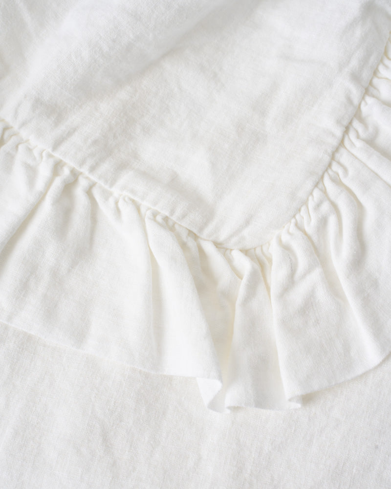 Merci - Nappe en lin brodé - 01 Ruché