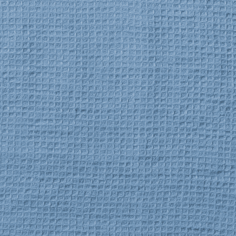 Serviette de bain invité en lin - Nid d'abeille - Bleu Primaire