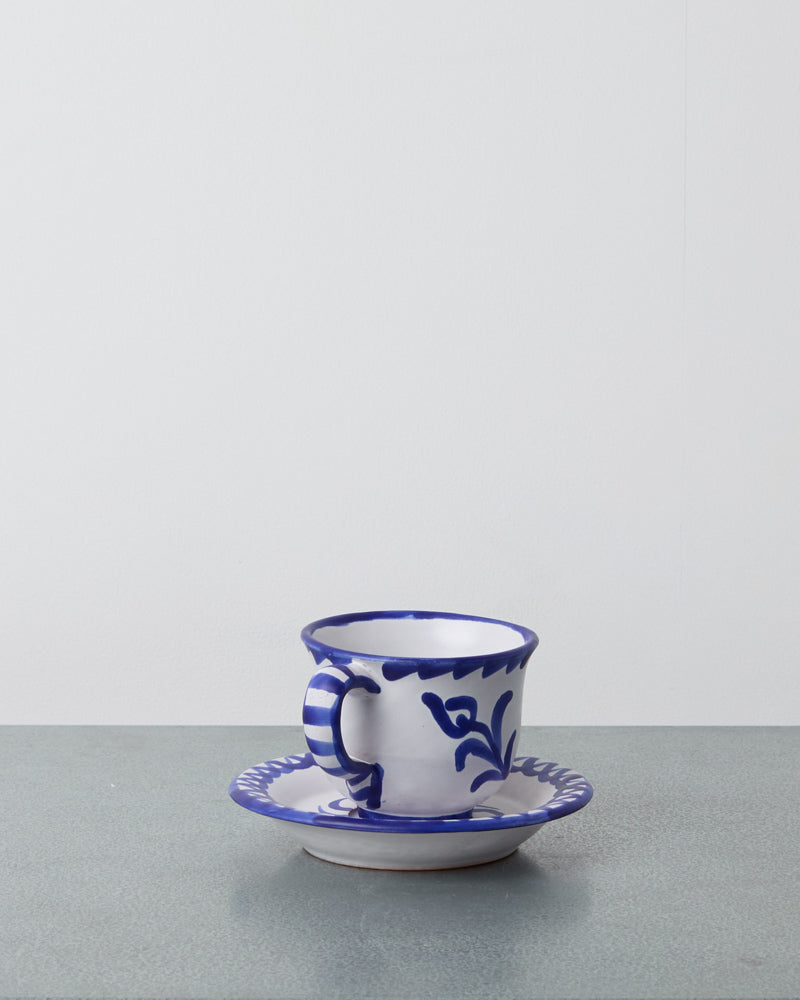 Casa Maricruz - Granaga Cup and Saucer - Blue