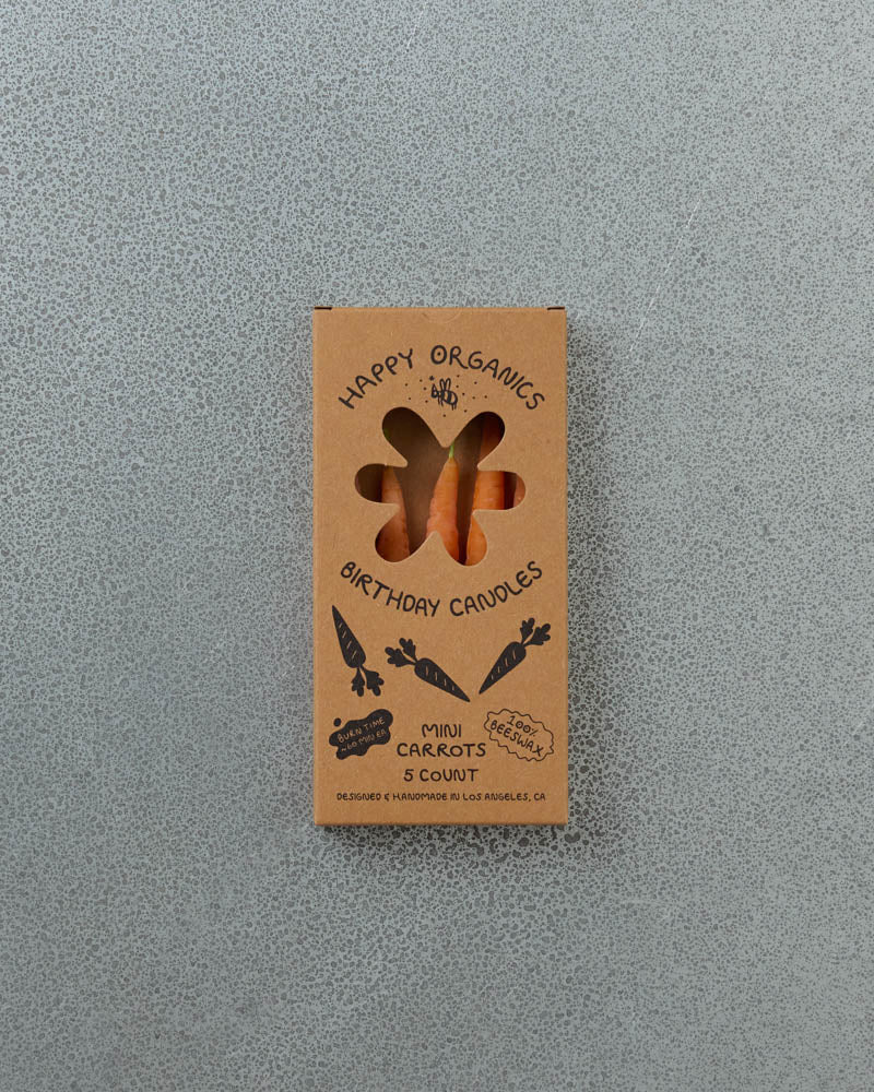 Happy Organics - Bougies D'Anniversaire Carottes