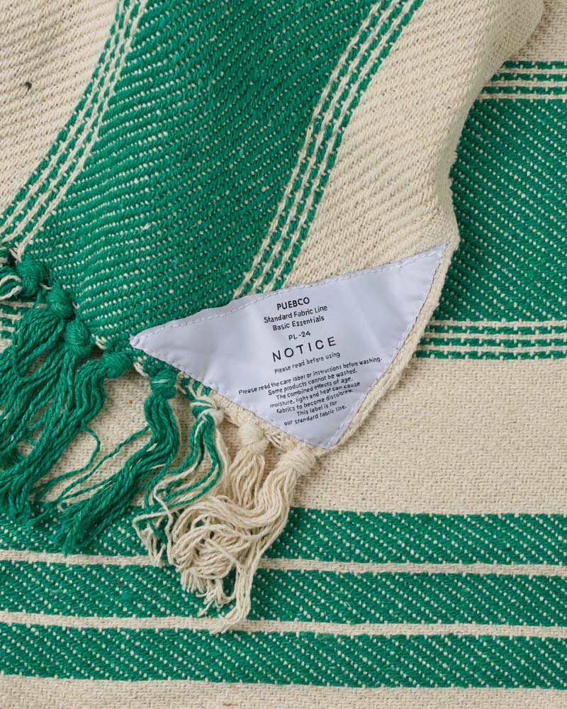Puebco - Couverture En Laine Tennis Twill - Vert