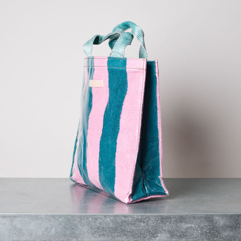Sac éponge - Rayures Vert