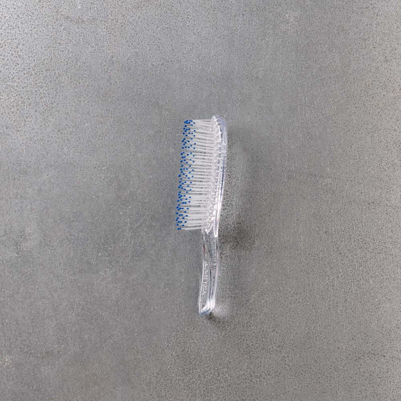 Brosse à cheveux cristal bleue - Cartel