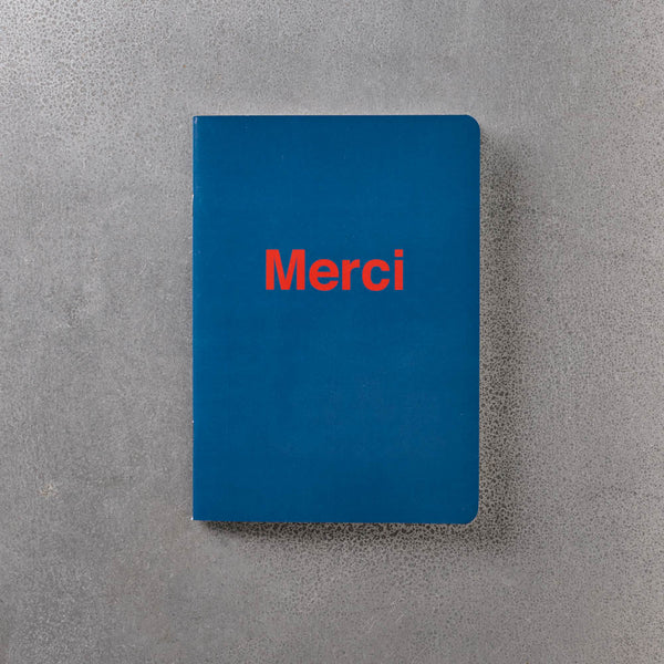 Carnet Merci - Bleu Marin et Rouge