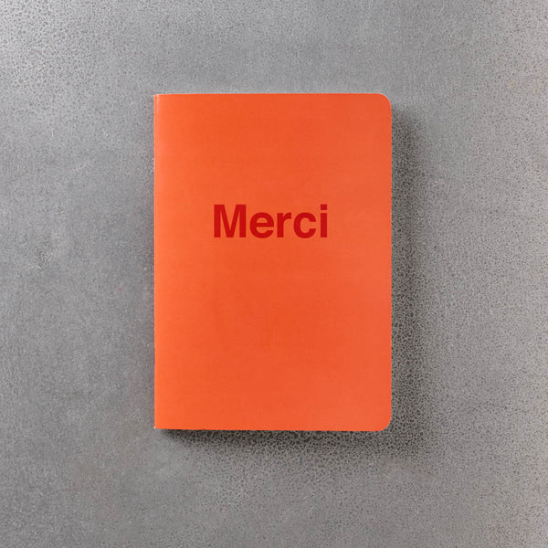 Carnet Merci - Orange et Rouge