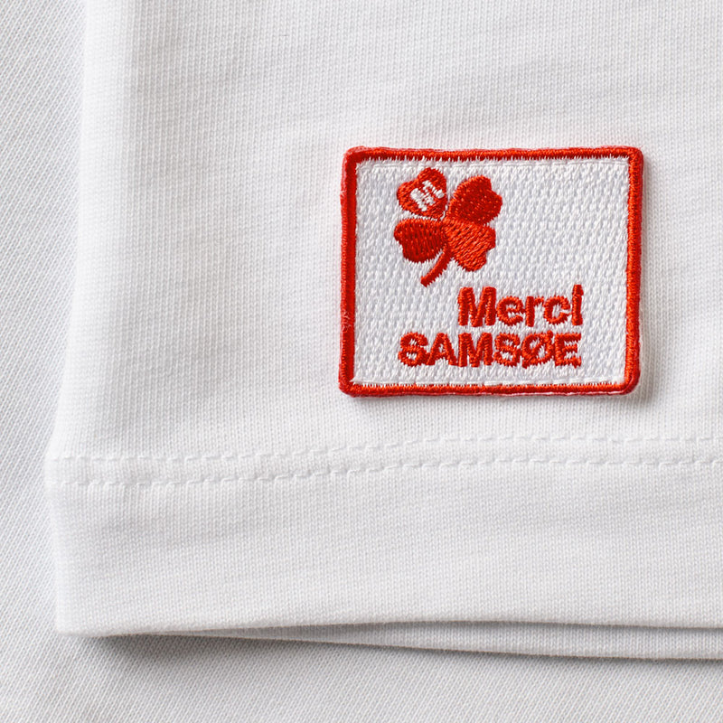 Samsoe Samsoe x Merci - T-Shirt Camino - Blanc