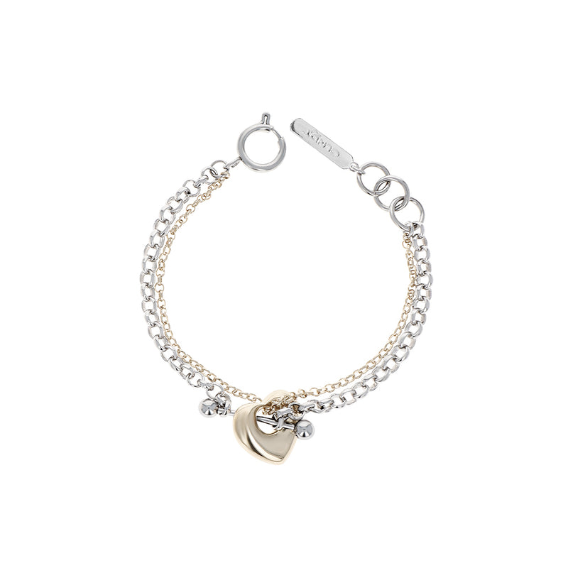 Justine Clenquet - Bracelet Liu - Gold Palladium