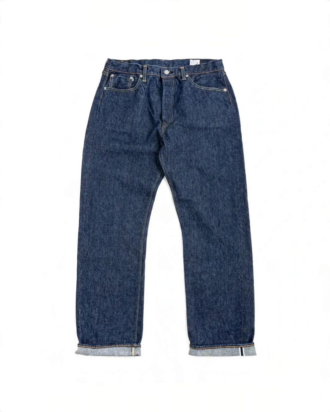 Jean OrSlow 105 Standard Selvedge bleu indigo en denim japonais avec coupe droite classique chez Merci Paris