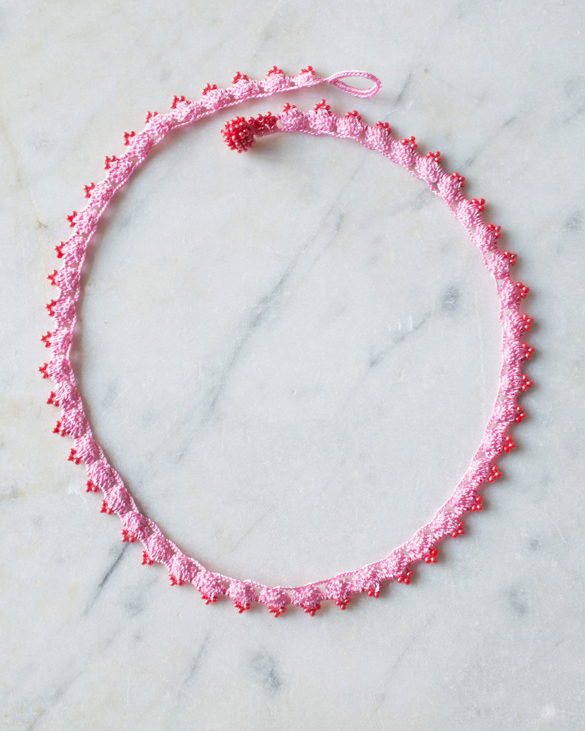 Ottomania - Crown Necklace - Pink & Red