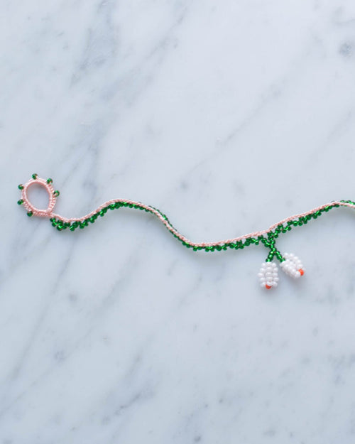 Ottomania - Bracelet Orange - Vert & Rose