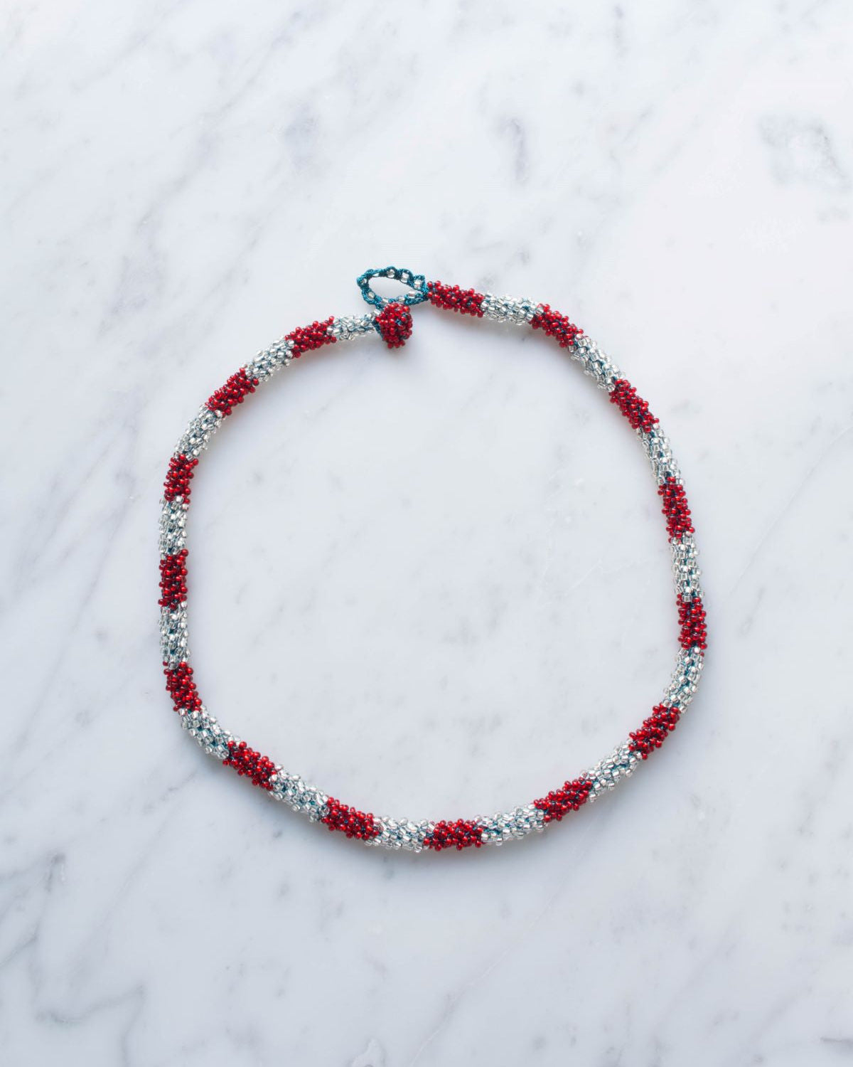 Ottomania - Collier Cable - Rouge & Argent