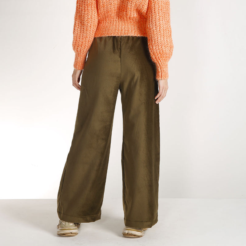 Les Tricots D'o - Pantalon en Velours - Kaki