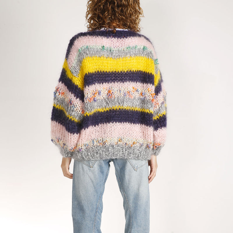 Les Tricots D'o - Pull en Mohair - Gris
