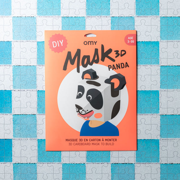 Masque 3D à colorier - Panda