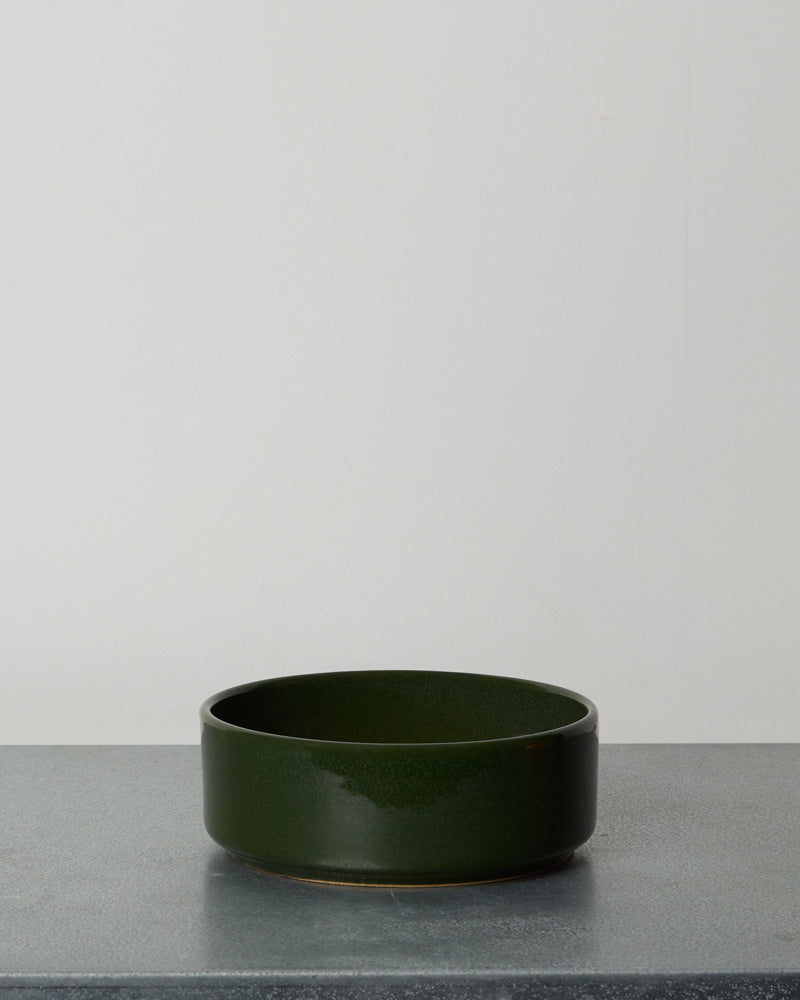 Merci - Flat Stoneware Bowl - Cardamom Green