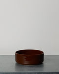 Merci - Flat Stoneware Bowl - Pepper Brown