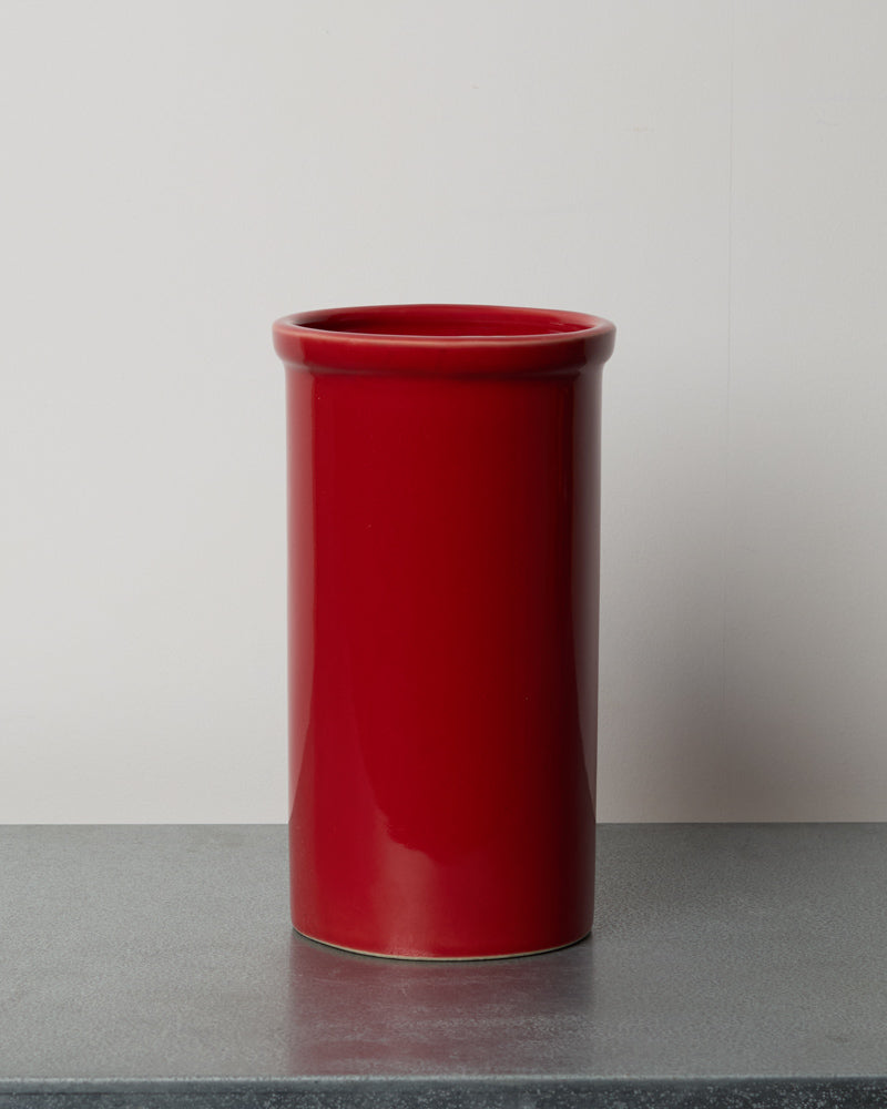 Merci - Stoneware Vase - Chili Red