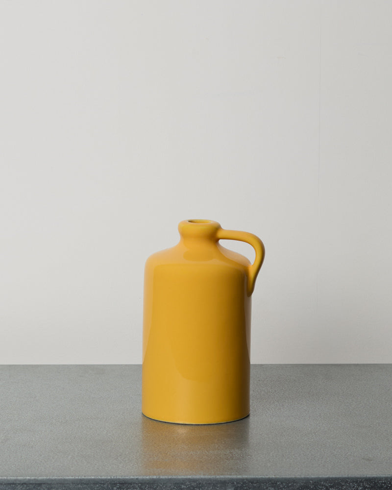 Merci - Stoneware oil cruet - Zeste Yellow