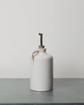 Merci - Stoneware oil cruet - White Fleur de Sel