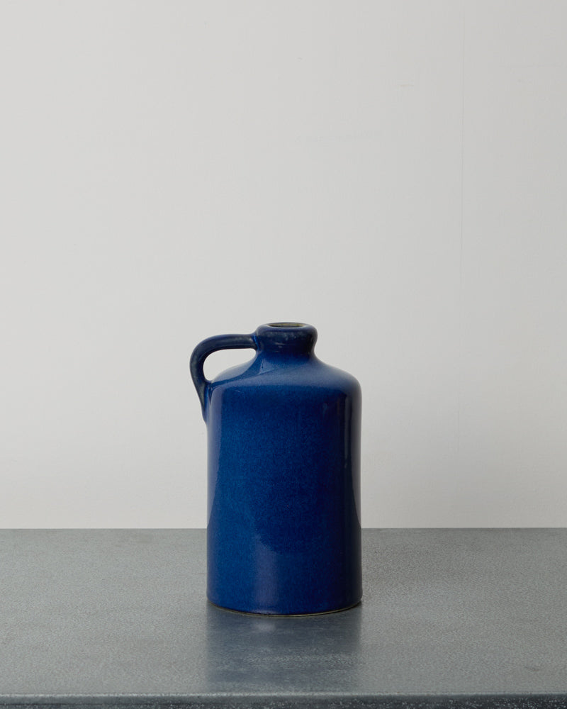 Merci - Stoneware oil cruet - Poppy Blue