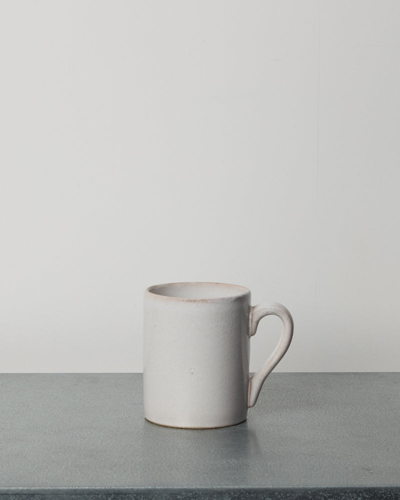 Merci - Stoneware Mug - White Fleur de Sel