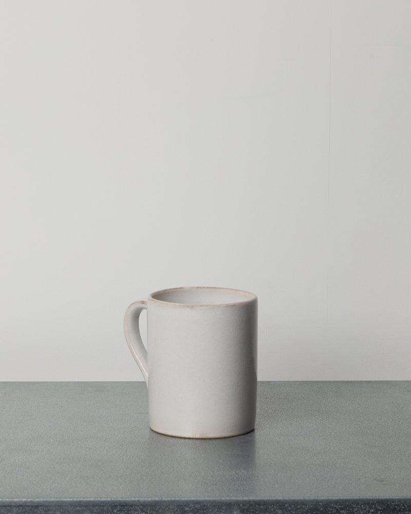 Merci - Stoneware Mug - White Fleur de Sel