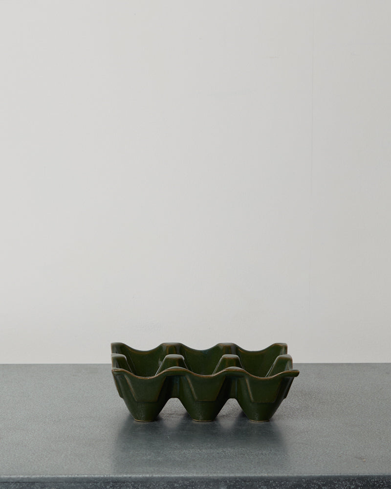 Merci - Stoneware Egg Holder - Cardamom Green