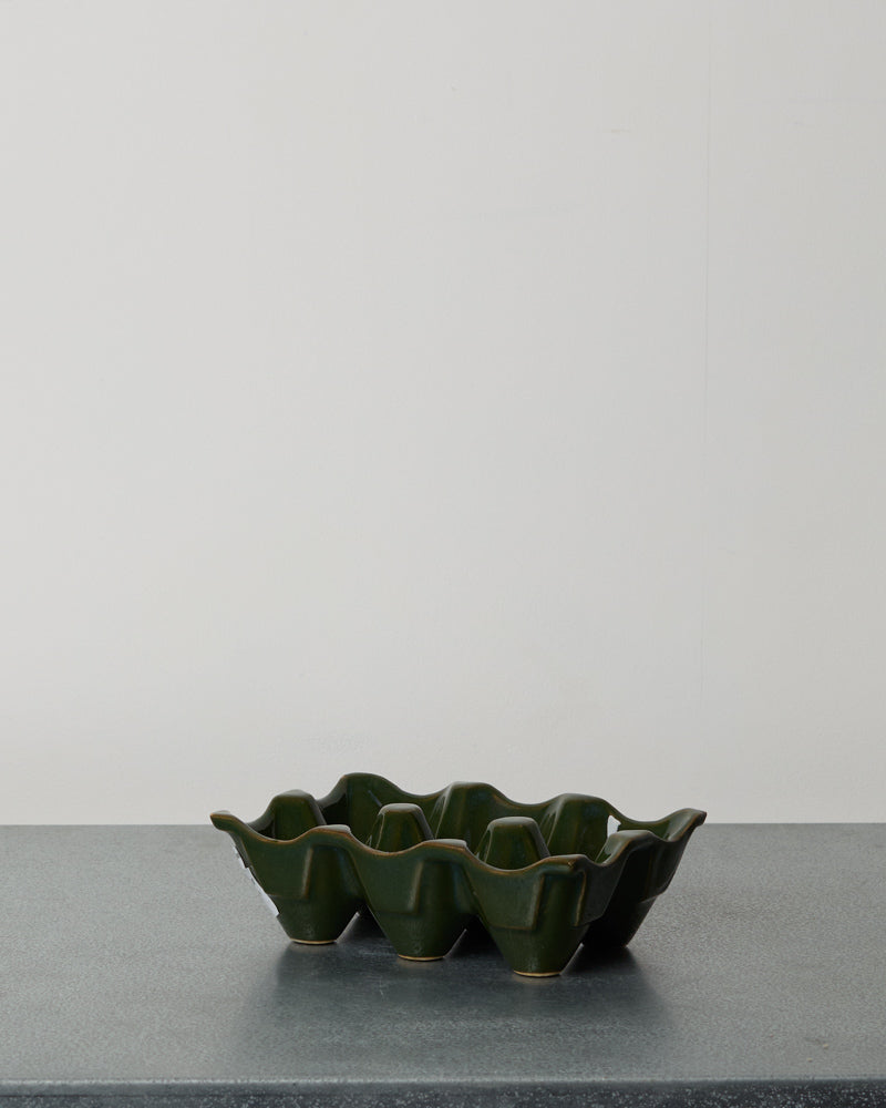 Merci - Stoneware Egg Holder - Cardamom Green