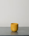 Merci - Tasse À Cappuccino En Grès - Jaune Zeste