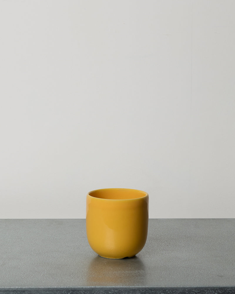 Merci - Stoneware Cappuccino Cup - Zeste Yellow