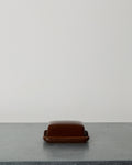 Merci - Stoneware Butter Dish - Pepper Brown
