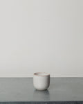Merci - Stoneware Espresso Cup - White Fleur de Sel