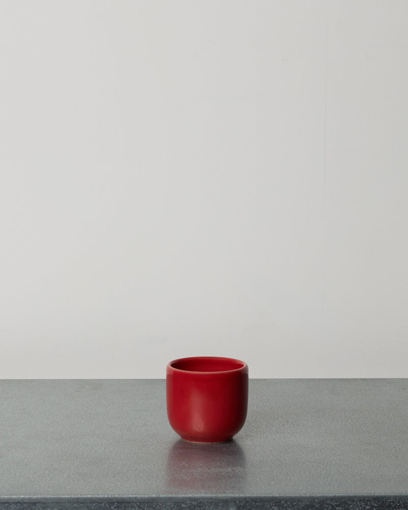 Merci - Stoneware Espresso Cup - Chili Red