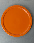 Merci - Assiette Plate À Rebord En Grès - Orange Curcuma