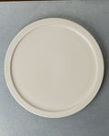Merci - Assiette Plate À Rebord En Grès - Blanc