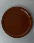 Merci - Assiette Plate À Rebord En Grès - Brun Poivre