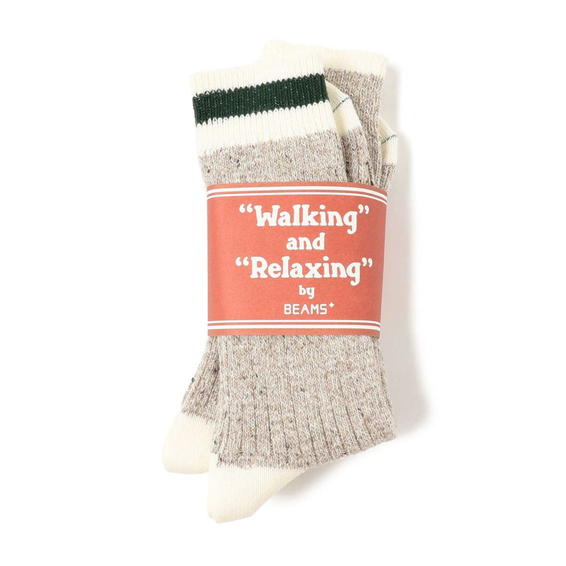 Beams Plus - Chaussettes - Gris et Vert