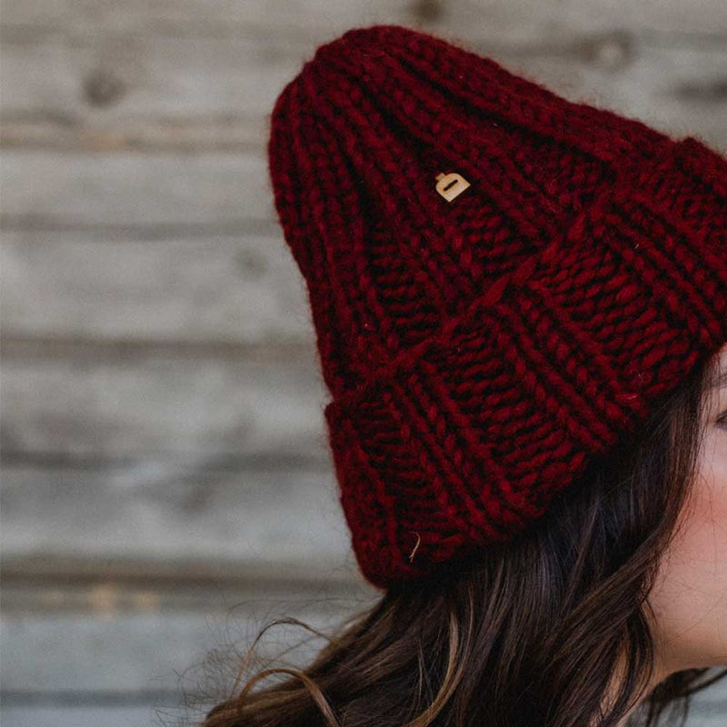 Myssy - Bonnet en Laine - Rouge