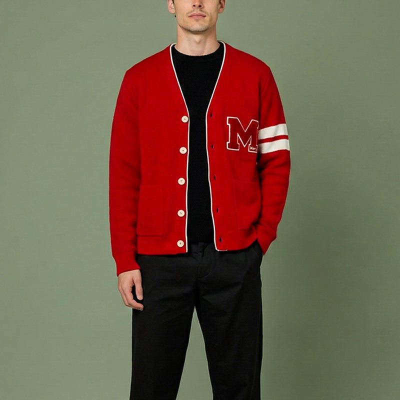 Nitto Knitwear - Cardigan Youri X Merci - Rouge