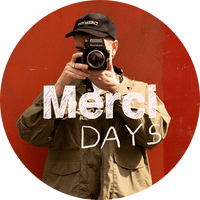 Merci - Tote Bag en coton - Violet & Lila
