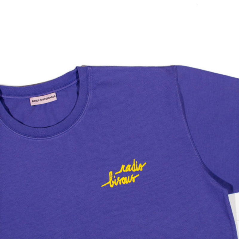 Bisous Skateboard - T-shirt Radio - Violet