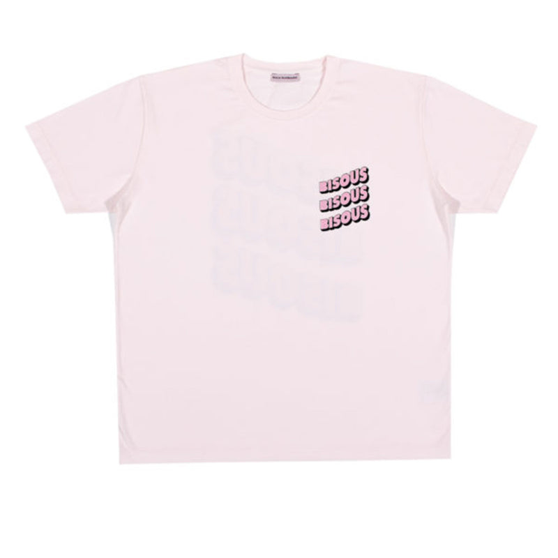 Bisous Skateboard - T-shirt Sonics - Rose