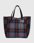 Brady Bags - Sac Small Carryall À Carreaux - Bleu & Rouge