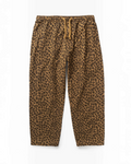 Pantalon de chef Merci Paris Service Works en sergé de coton biologique à motif léopard avec taille élastiquée