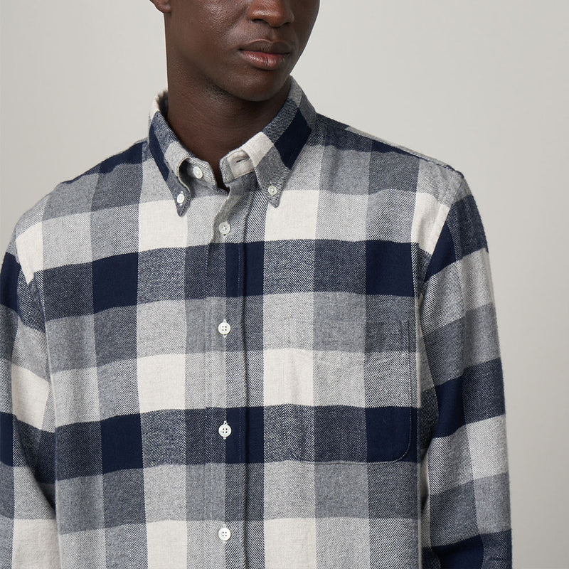 Hartford - Chemise Pitt à carreaux - Bleu
