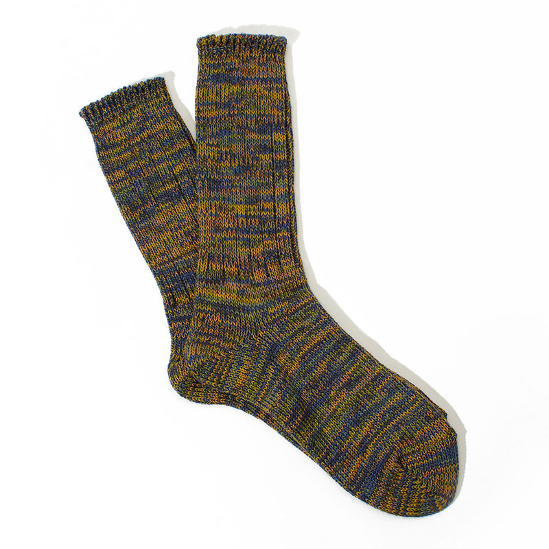 Anonymous ISM - Chaussettes 5 Color Mix Crew - Vert 89
