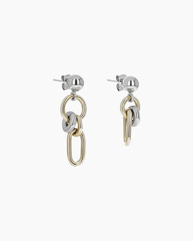 Justine Clenquet - Boucles D'Oreilles Scott - Gold Palladium